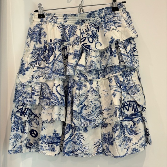 Zadig & Voltaire Printed Ruffled Skirt - Picture 8 of 11